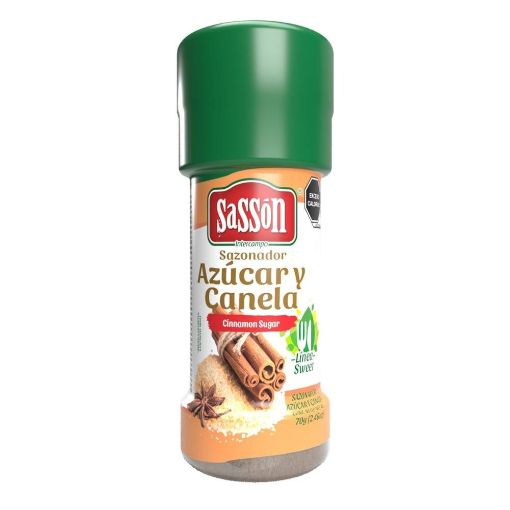 Imagen de SAZONADOR SASSON AZÚCAR Y CANELA EN POLVO FRASCO 70 G