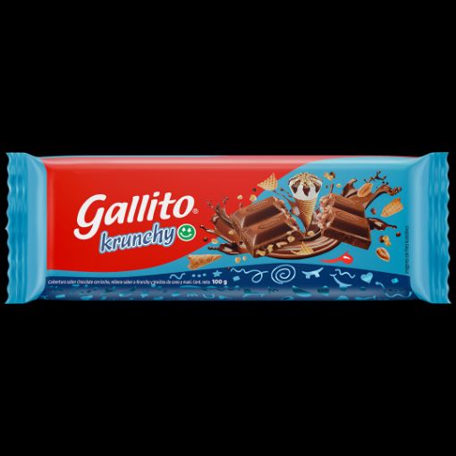 Imagen de CHOCOLATE GALLITO KRUNCHY TABLETA 100.00 G