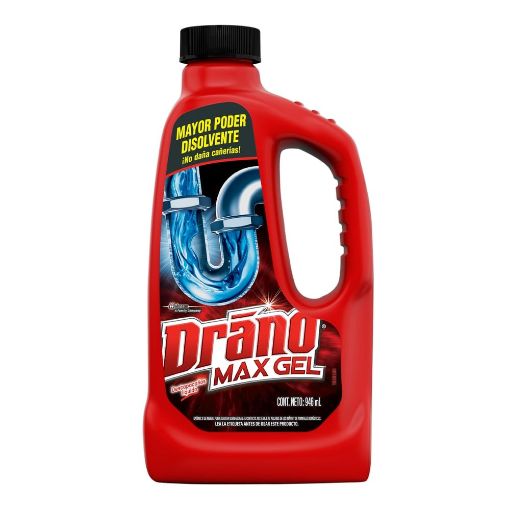 Imagen de DESTAQUEADOR DRANO MAX GEL LIQUIDO PARA CAÑERIAS 946.00 ML