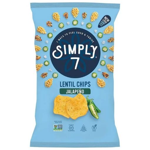 Imagen de CHIPS SIMPLY 7 DE LENTEJAS SABOR CHILE JALAPEÑO 113.00 G