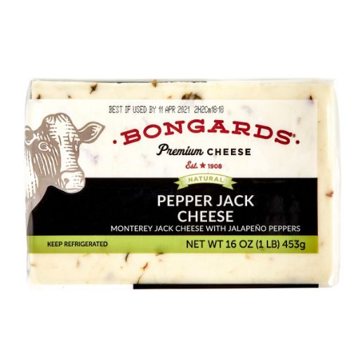 Imagen de QUESO PEPPER JACK BONGARDS PREMIUM 453.00 G