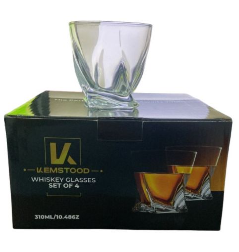 Imagen de SET DE VASOS KEMSTOOD PARA WHISKY 4 UND 310 ML