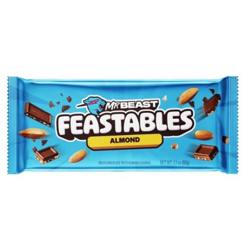 Imagen de CHOCOLATE FEASTABLES MR. BEAST CON ALMENDRA BARRA 60 G