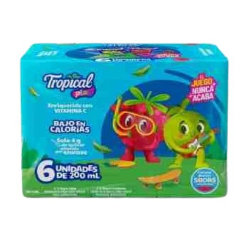 Imagen de OFERTA TROPICAL 1200 ML- 6 PACK BEBIDA TÉ FRIO BAJO EN CALORÍAS SURTIDO 200 ML 