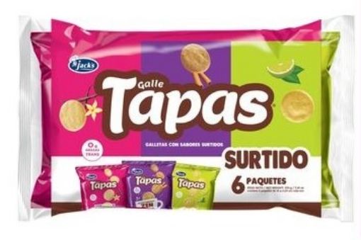 Imagen de GALLETA JACK'S TAPAS SURTIDO 6 UND 210.00 G