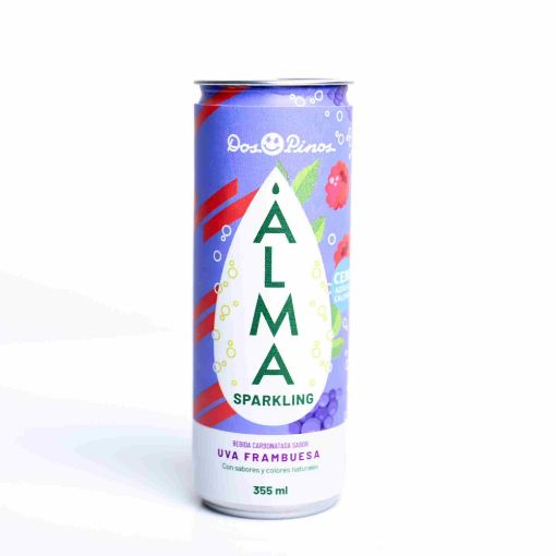 Imagen de BEBIDA DOS PINOS ALMA FRAMBUESA UVA LATA 355.00 ML
