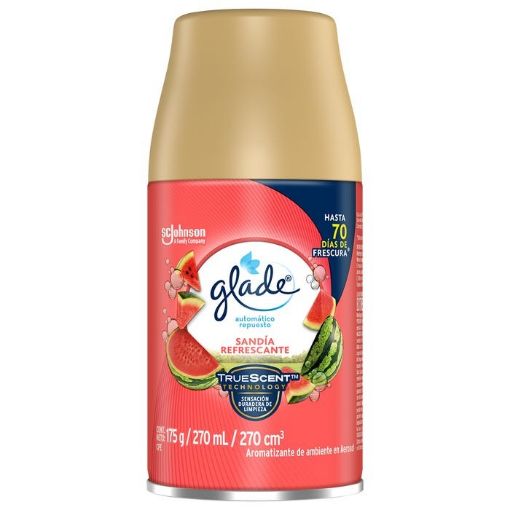 Imagen de REPUESTO AROMATIZANTE GLADE SANDÍA EN AEROSOL 270.00 ML