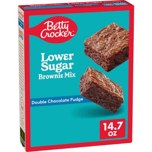 Imagen de PREMEZCLA BETTY CROCKER PARA BROWNIE DOBLE CHOCOLATE 25% MENOS AZUCAR 416.00 G