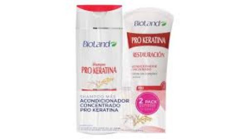 Imagen de OFERTA BIOLAND -SHAMPOO PRO KERATINA 400 ML+ACONDICIONADOR PRO KERATINA 180 ML 