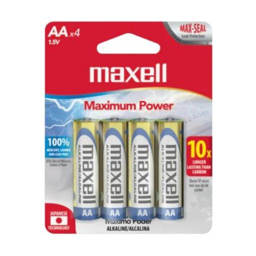 Imagen de BATERIA MAXELL ALKALINA AA  4.00 UND