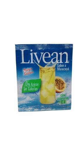 Imagen de BEBIDA LIVEAN EN POLVO 0 AZÚCAR SABOR MARACUYÁ 7.00 G