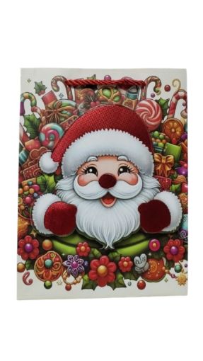 Imagen de BOLSA DE REGALO PARECA NAVIDAD 24 X 18 1.00 UND