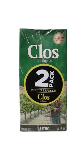 Imagen de VINO BLANCO CLOS DE PIRQUE 1 L 2 UND 2000 ML 