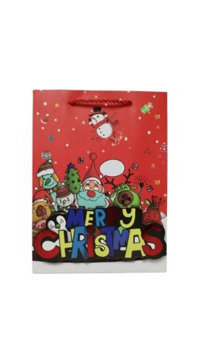 Imagen de BOLSA DE REGALO PARECA NAVIDAD 24 X 18 X 8.5 1.00 UND