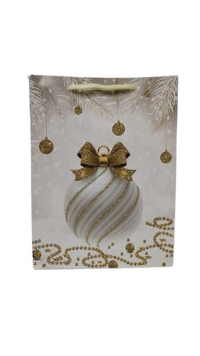 Imagen de BOLSA NAVIDEÑA PARECA CHRISTMAS MEDIANA 1 UND