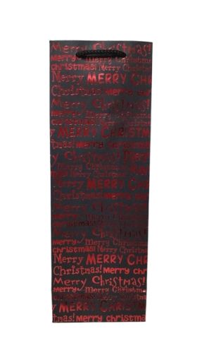 Imagen de BOLSA NAVIDEÑA PARECA TAG BOTELLA 1 UND