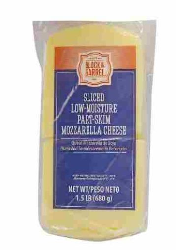 Imagen de QUESO BLOCK & BARREL MOZZARELLA REBANADO 680.00 G