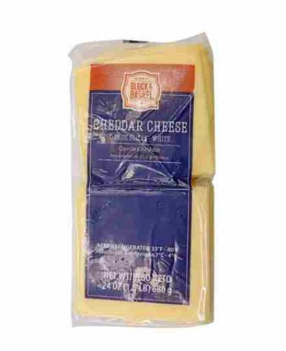 Imagen de QUESO BLOCK & BARREL CHEDDAR BLANCO REBANADO 680.00 G