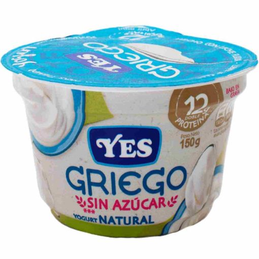 Imagen de YOGURT YES TIPO GRIEGO NATURAL DOBLE PROTEINA 150.00 G