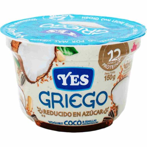 Imagen de YOGURT YES TIPO GRIEGO COCO & SEMILLAS ANCESTRALES DOBLE PROTEINA 150.00 G