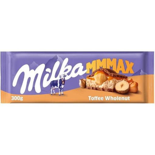 Imagen de CHOCOLATE MILKA RELLENO CON CARAMELO Y AVELLANAS 300.00 G