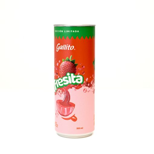 Imagen de BEBIDA GALLITO CARBONATADA SABOR FRESITA 355.00 ML