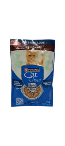 Imagen de ALIMENTO HÚMEDO PARA GATO PURINA CAT CHOW CON CARNE 85.00 G