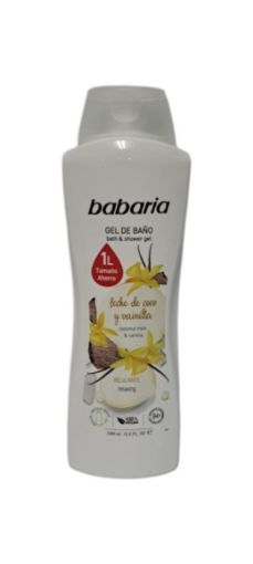 Imagen de GEL DE DUCHA BABARIA LECHE DE COCO Y VAINILLA 1000.00 ML