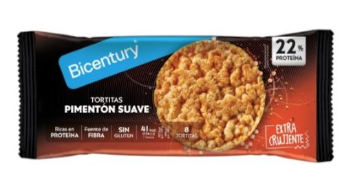 Imagen de TORTILLAS BICENTURY DE LENTEJAS SABOR PIMENTÓN SUAVE 82.00 G