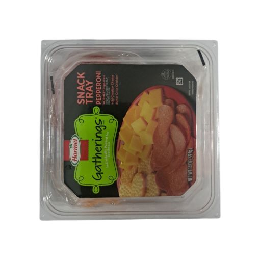 Imagen de BANDEJA SURTIDA HORMEL DE CHARCUTERIA PEPPERONI Y QUESO 454.00 G