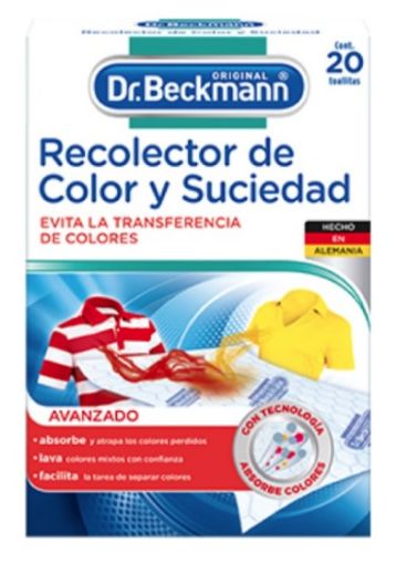 Imagen de TOALLITAS DR BECKMANN RECOLECTOR DE COLOR Y SUCIEDAD 20.00 UND
