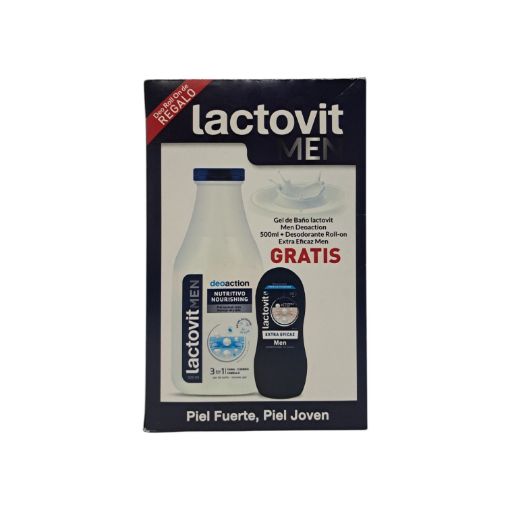 Imagen de OFERTA LACTOVIT GEL DE BAÑO 500 ML + DESODORANTE ROLL-ON 50 ML GRATIS  