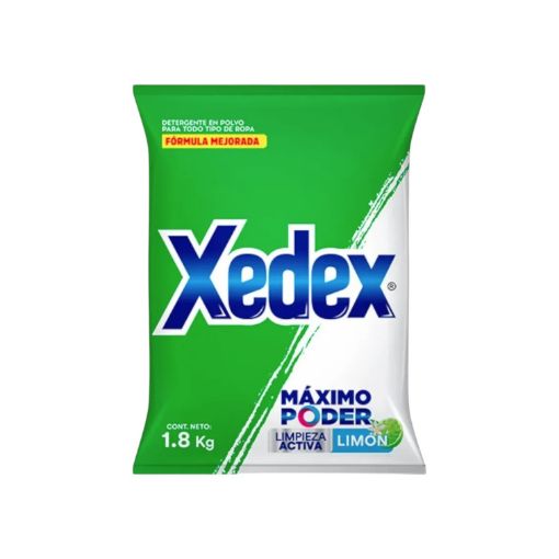 Imagen de DETERGENTE XEDEX EN POLVO MÁXIMO PODER LIMÓN 1800.00 G