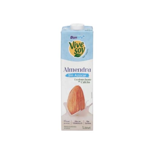 Imagen de BEBIDA DE ALMENDRA VIVE SOY SIN AZÚCAR 1000.00 ML