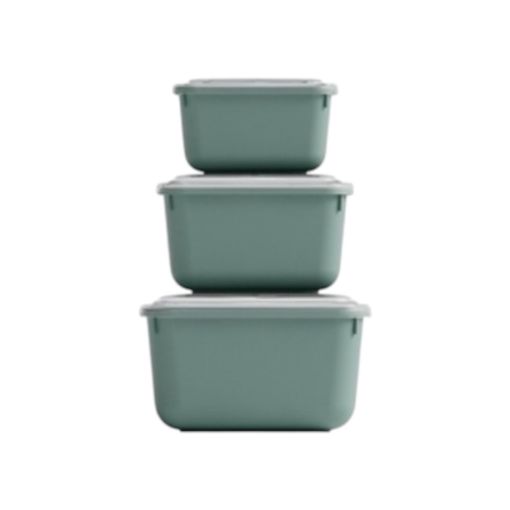 Imagen de JUEGO DE ENVASES PLÁSTICOS PARA ALIMENTOS SOFT CHEF 3 PZS #723-00923 
